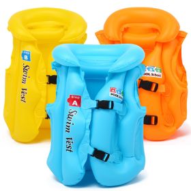 Swim Vest For Kids ; 4-12 Years Old Inflatable Swimming Floaties With Adjustable Safety Buckle & Dual Airbags For Boys Girls; Water Vest For Pool (Color: Orange, size: S (10KG-20KG))